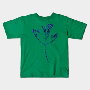Little Blue Flower Kids T-Shirt